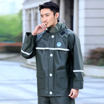 

Travel Outdoors Waterproof Pants Raincoat Jacket Fishing Adult Electric Motorcycle Rain Coat Men Impermeables Rain Suit BW50YY