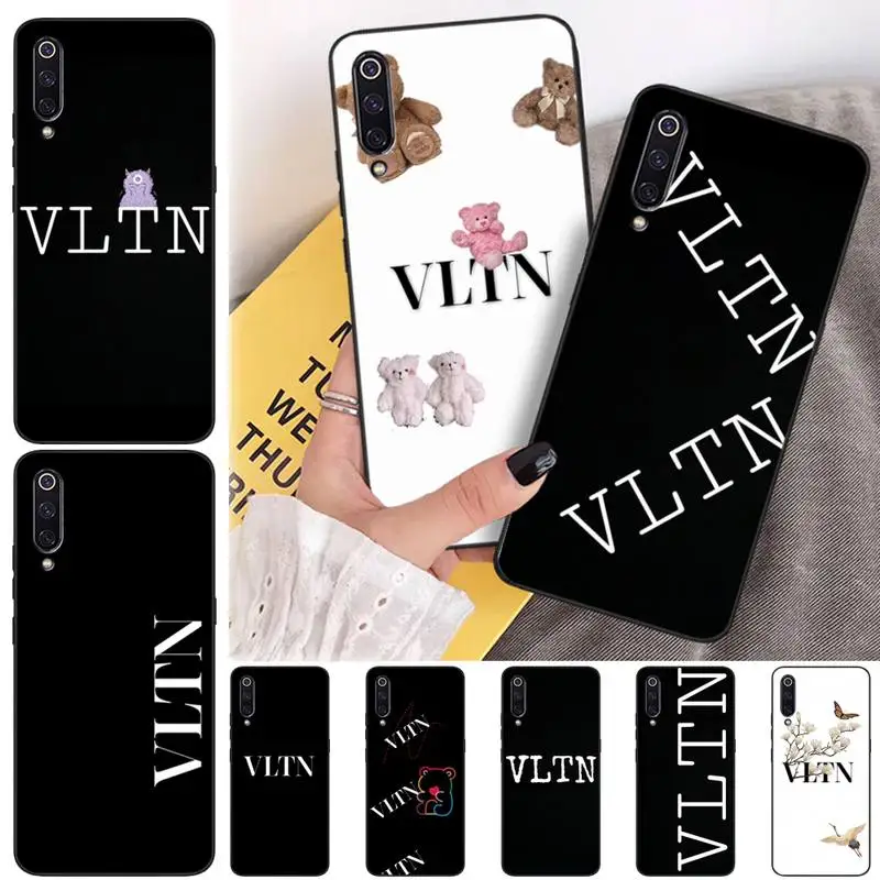 

Designer Brand Logo VLTN Case Coque Fundas Etui For Xiaomi Note Max Mi 3 7 8 9se Redmi 7 7a 8 8t 10 Pro Lite Cases Cover