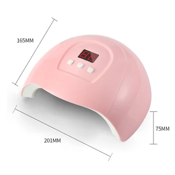 

LED Nail Phototherapy Machine 54W Quick Dry Infrared Sensor Nail Dryer Dual Light Source LED Nail Machine Baking Lamp