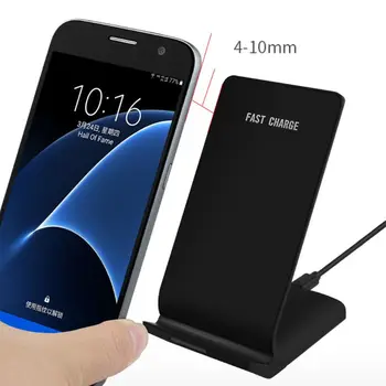 

10W Qi Wireless Fast Charger Stand Fast Charging Dock for All Qi-Enabled Phones L41F