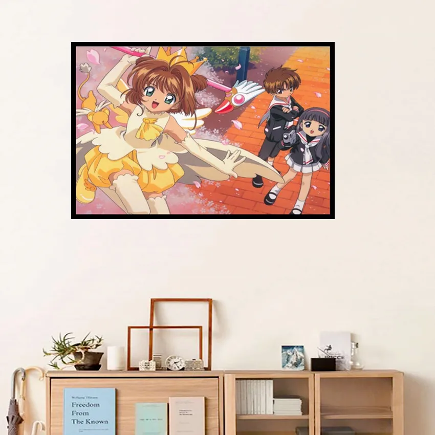 

Japanese Animation 5D Diamond Diy Art Cross Stitch Embroidery Painting Complete Diamond Picture Home Decoration Wall Art Poster