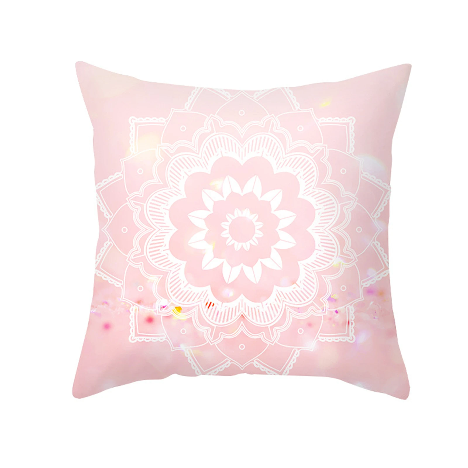 Fuwatacchi Geometric Sofa Pillow Case Pink Girl’s Bedroom Cushion Covers For Home Decor Party Holiday DIY Decorations 45x45cm alx