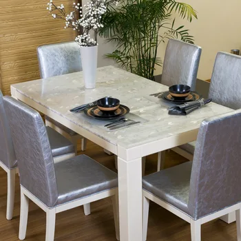 

Soft Glass Material Tablecloth Waterproof Table Cloth Pattern Oil-proof Tablecloth Home Living Room Coffee Table Tablecloth
