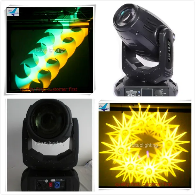 Dmx512 сценический луч движущаяся головка глина paky 280 Вт gobo sharpy beam 10r светильник для