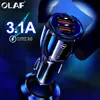 Olaf Car USB Charger Quick Charge 3.0 2.0 Mobile Phone Charger 2 Port USB Fast Car Charger for iPhone Samsung Tablet Car-Charger ► Photo 1/6