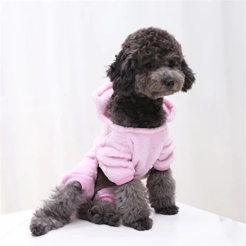 

Thicken Funny Pet Dog Clothes Winter Warm Dog Pet Clothing Hoodies Sweatshirt for Small Medium Dogs Cute Puppy XS-XXL