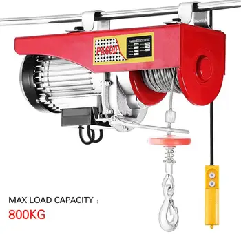 

200-800KG Load-bearing Electric Hoist Remote Control Auto Lifting Tool Household Crane Electric Cable Hoist Winch Motor HWC