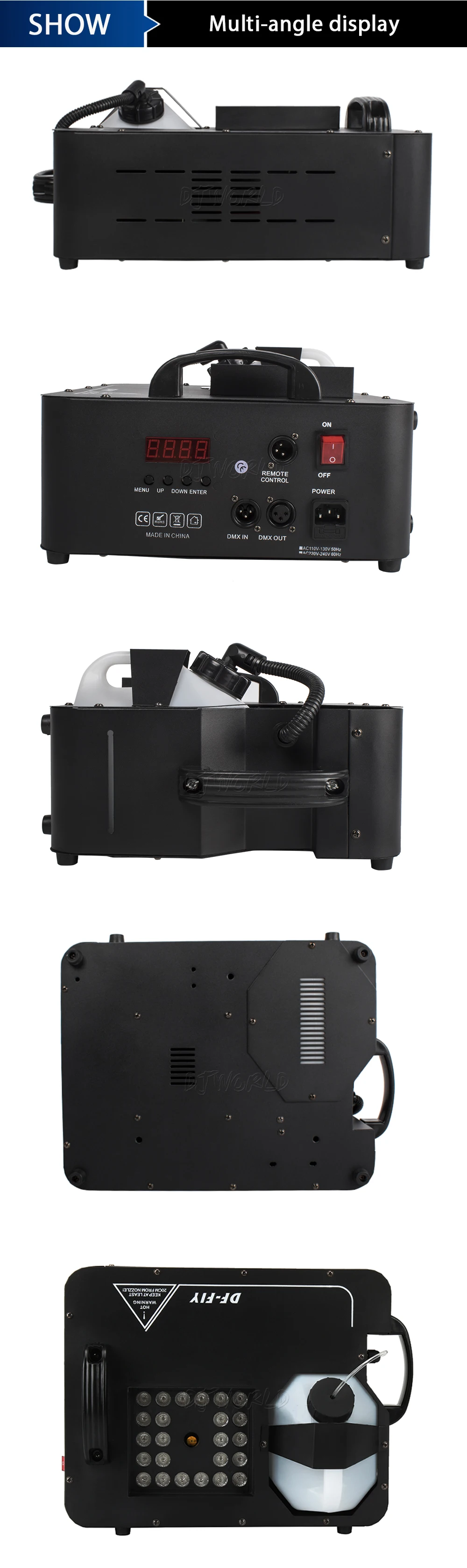 Проводной пульт дистанционного управления 1500 Вт дымовая машина сценическая противотуманная машина DMX512 хорошо подходит для DJ диско оборудование Dmx огни