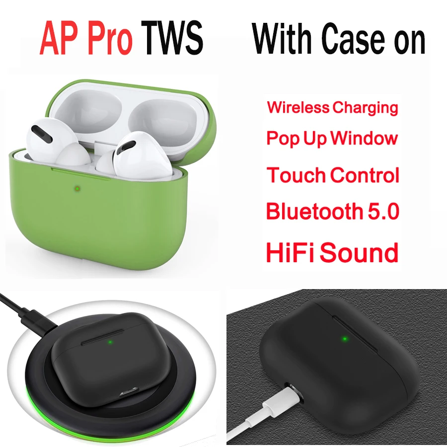 

Original AP Pro TWS Air pro3 1:1 Copy Earbus Wireless Bluetooth Earphone pk W1 H1 1536u chip i500 i100000 i20000 i90000 pro TWS