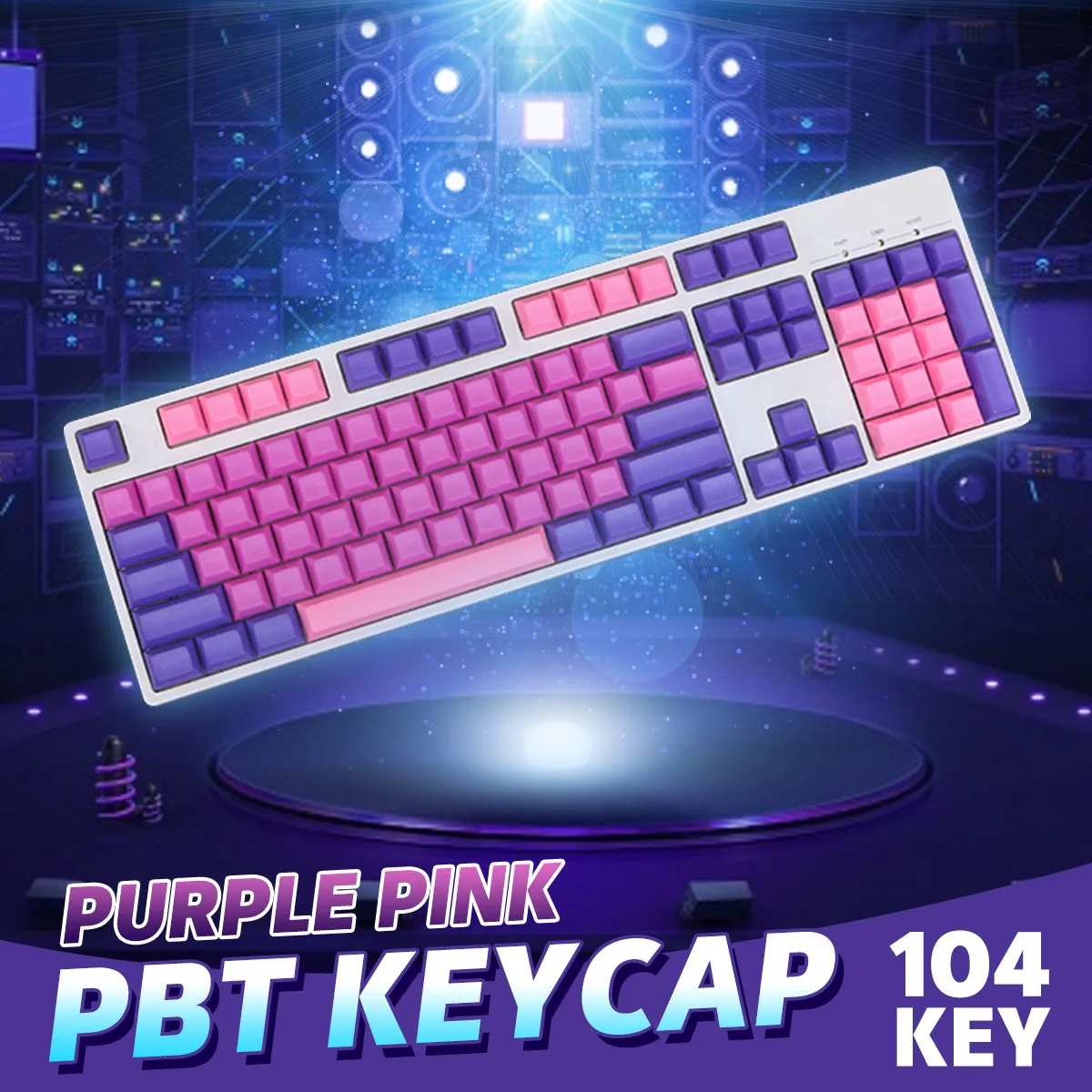 INSMA 104 touches PBT blanc Keycaps DSA profil clés casquettes ensemble pour clavier mécanique pour clavier mécanique de jeu ► Photo 3/6