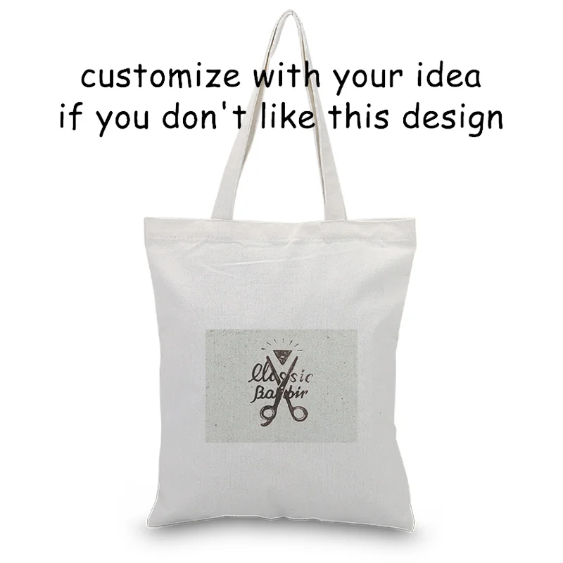 Ретро Холст сумка ежедневного использования на заказ Печать Логотип сумка для покупок эко многоразовая утилизация текста DIY