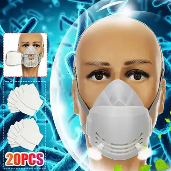 

Chemical Respirator Anti-saliva Safety Silicone Protective Face Cover Anti-Dust Chemical Gas Mask Filter Breathable Respirator