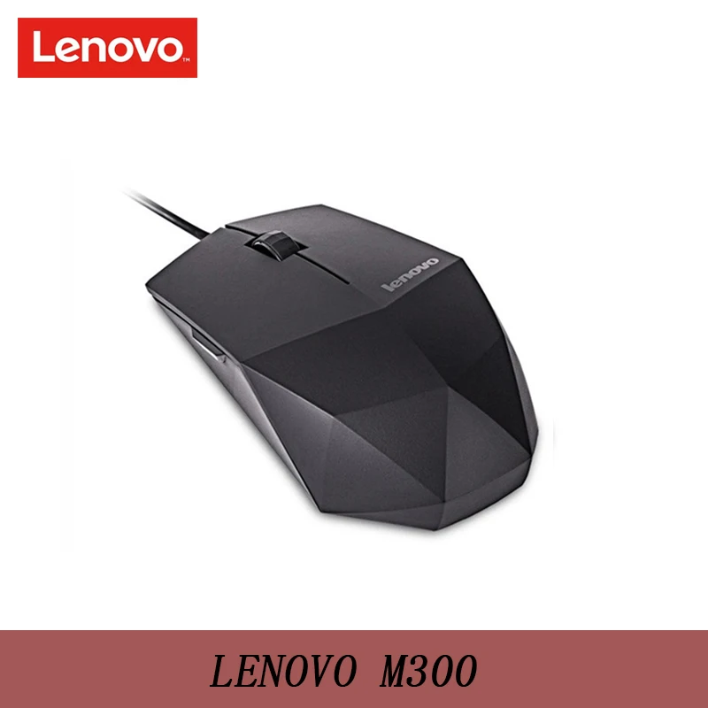 Телефон LENOVO M300 проводной Мышь офисная игровая мышь с 1000 Точек на дюйм USB кабель большой Тетрадь Настольный Мышь для Windows10/8/7/vista и Mac OS