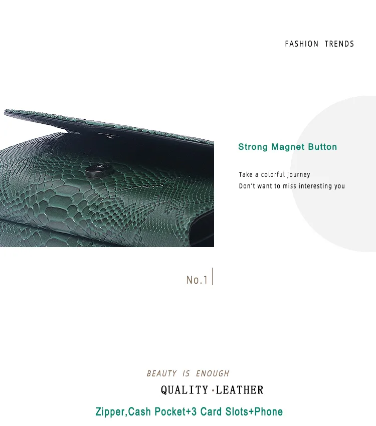 Crocodile Snake Pattern Large Clutch Shoulder Bag Women Phone Leather Bags Chain Party Purse