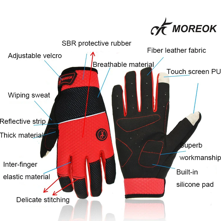 Виброзащитные перчатки для велоспорта зимние с сенсорным экраном Нескользящие дорожные велосипедные перчатки полный палец мужские и женские mtb спортивные гоночные велосипедные перчатки