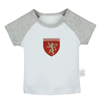 

Gold Lion Game of Thrones House Lannister of Casterly Rock Hear Me Roar Design Newborn Baby T-shirts Toddler Graphic Tee Tops