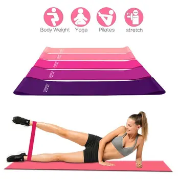 

Workout Bands Fit Simplify Therapy Strength 5pcs Red Gradient Training Family Pull Loop Pilates Flexbands Exercise Belt