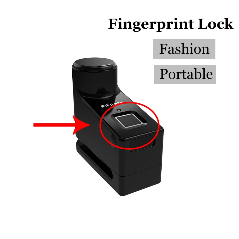 

2020 fashion New Fingerprint Lock Electric Bike Lock Security Lock Stylish and Exquisite Bicycle Lock U-Lock Anti-Theft