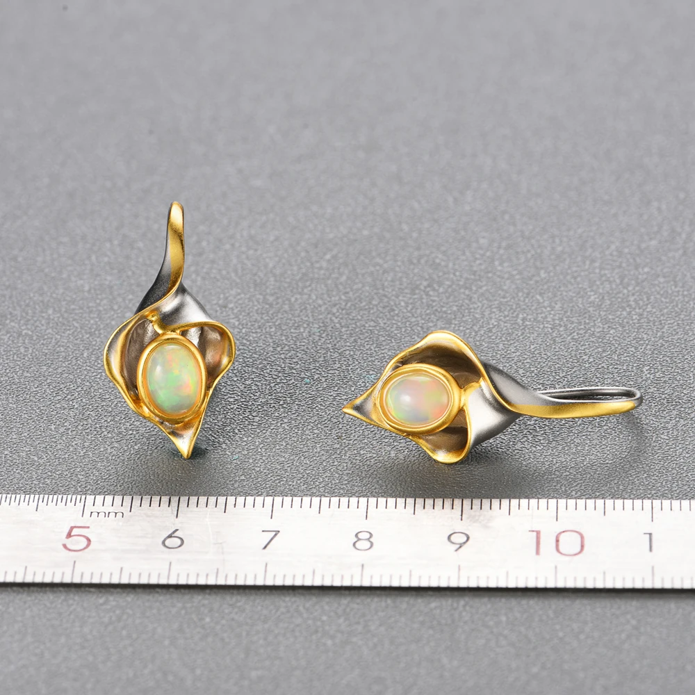 Top quality opal earrings natural gemstone fine jewelry 925 sterling silver unique design for girls fine jewelry tbj promotion Top quality opal earrings natural gemstone fine jewelry 925 sterling silver unique design for girls fine jewelry tbj promotion