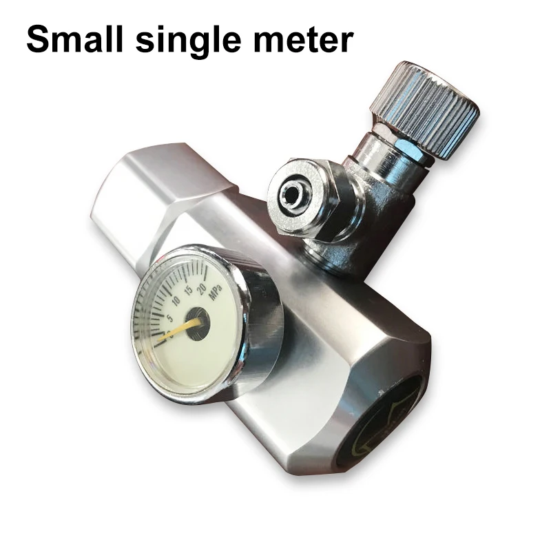 small single meter DIY Аквариум CO2 регулятор Магнитный комплект соленоида обратный клапан аксессуары для аквариума CO2 система управления реактор генератор комплект - Цвет: small single meter