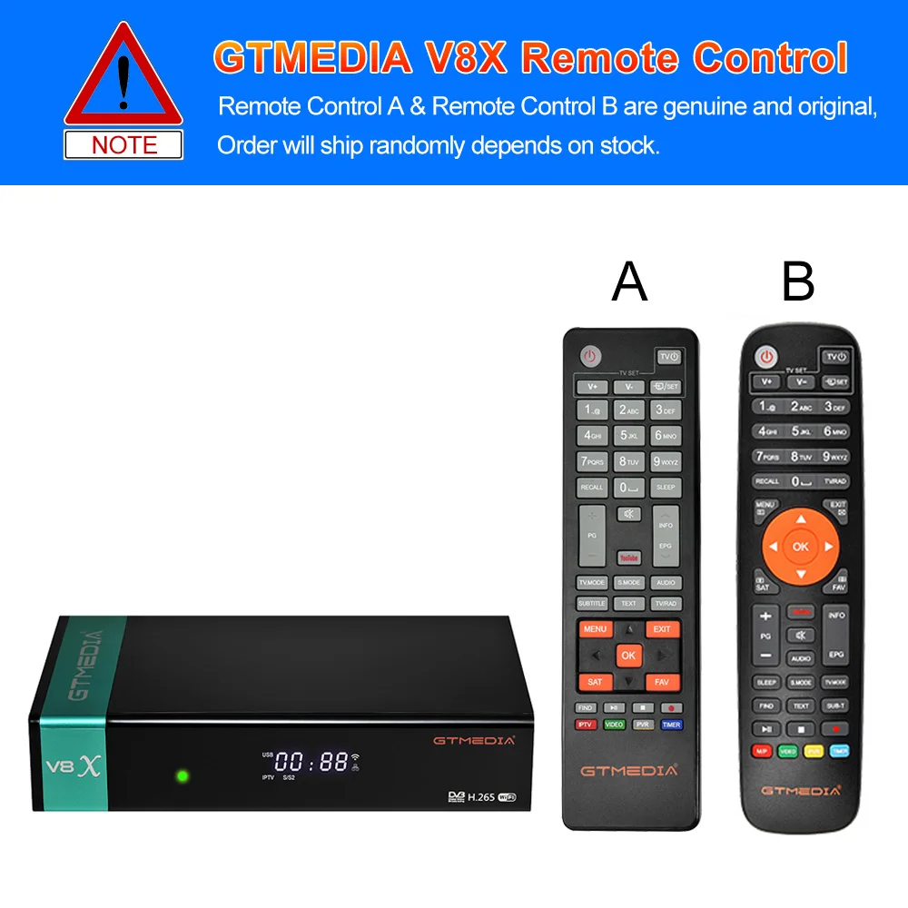 H.265 DVB-S2 GTMEDIA V8X Satellite Receiver Build in Wifi CA Card Slot Scart Set Top Box Upgrade from GT MEDIA V8 NOVA V9 SUPER