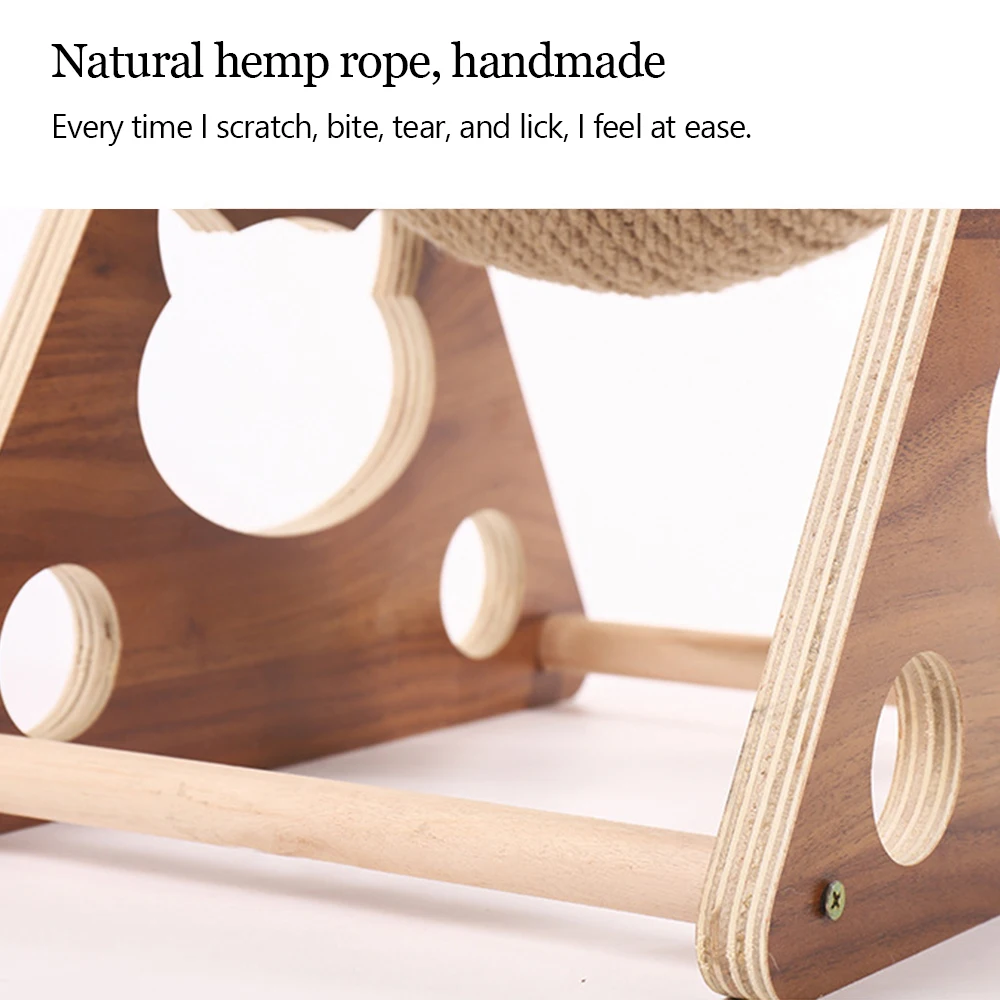 Cat Scratcher Claw Sharpener Wood Scratching Post Wooden Toys for Cats Accessories Cat's Scraper for House Cat Scratcher Claw Sharpener Wood Scratching Post Wooden Toys for Cats Accessories Cat's Scraper for House