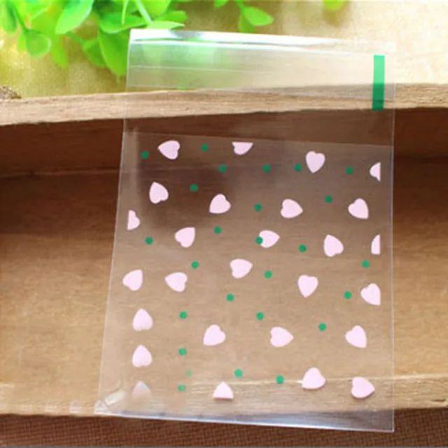 100pcs/lot 7cm Clear Candy Bag Transparent Plastic Bag Cookie OPP Bag For Wedding Birthday Party Decor DIY Gift Packaging Pouch B17
