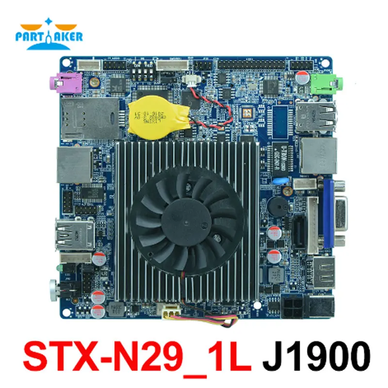 Fanless Mini Itx Motherboard With 6*usb Vga Lvds Intel J1900 Stx