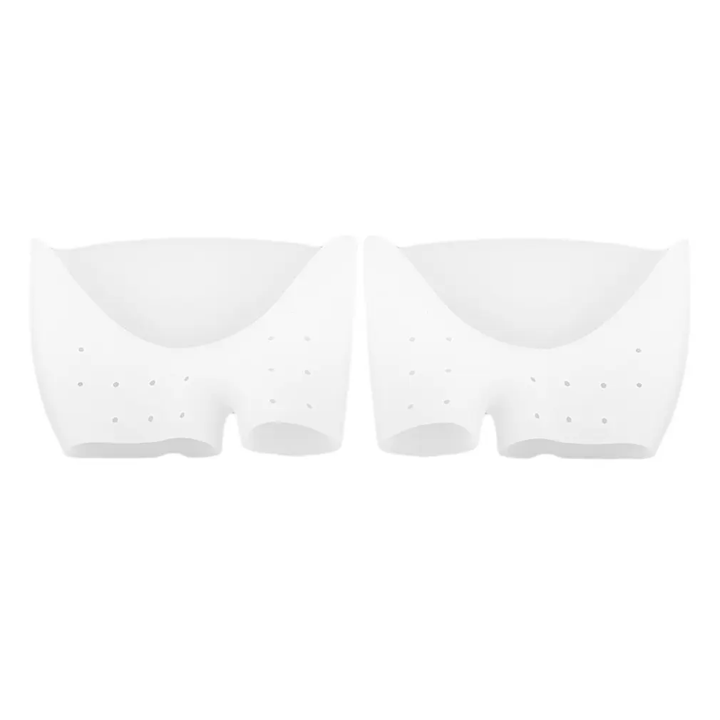 1 Pair Soft Silicone Toe Sleeve Ballet Shoe High Heels Toe Pads 2 Styles Gel Foot Care Tool For Foot Protecting Toe Separator