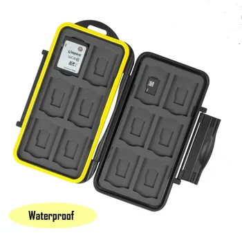 

Water-Resistant Memory Micro SD Card Case Box Storage Holder 24 Slot Set Waterproof
