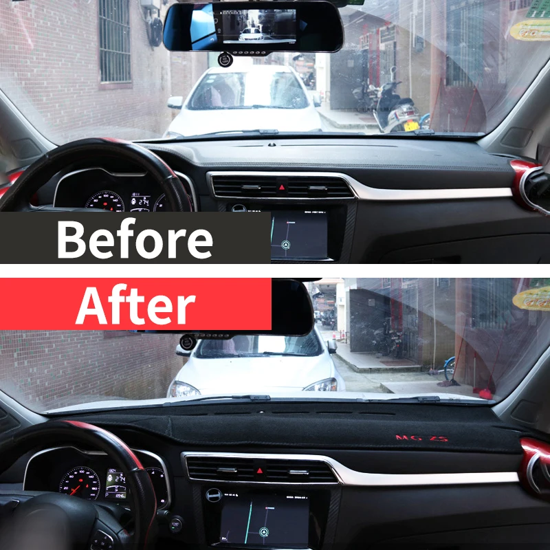 Car Dashboard Avoid Light Pad Instrument Platform Desk Cover Mats Carpets for MG ZS 2017 2018 2019 Accessories