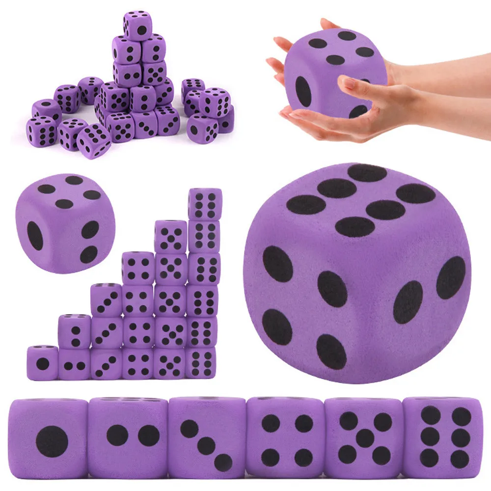 

Math Toys Specialty Giant EVA Foam Playing Dice Block Party Toy Game Prize Party Funny Interesting Toys for Children