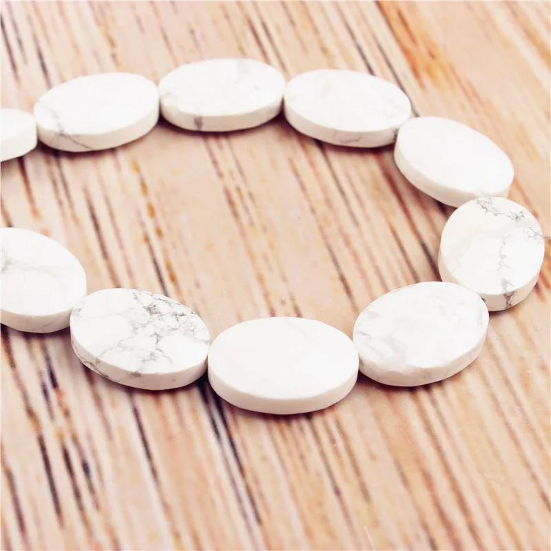 White Pine 16 × 16MM Natural Gem Round Loose Faceted Beads Flat For Bracelets Necklaces DIY | Украшения и аксессуары