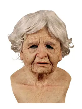 

Old Man Scary Mask Halloween Cosplay Scary Latex Mask Halloween Horror Funny Cosplay Party Mask Old Man Head Helmet Mask