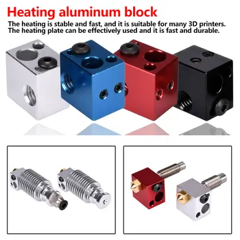 

Heating Block Accessories Aluminium Parts for J-head Extruder 3D Printers Silicone Socks