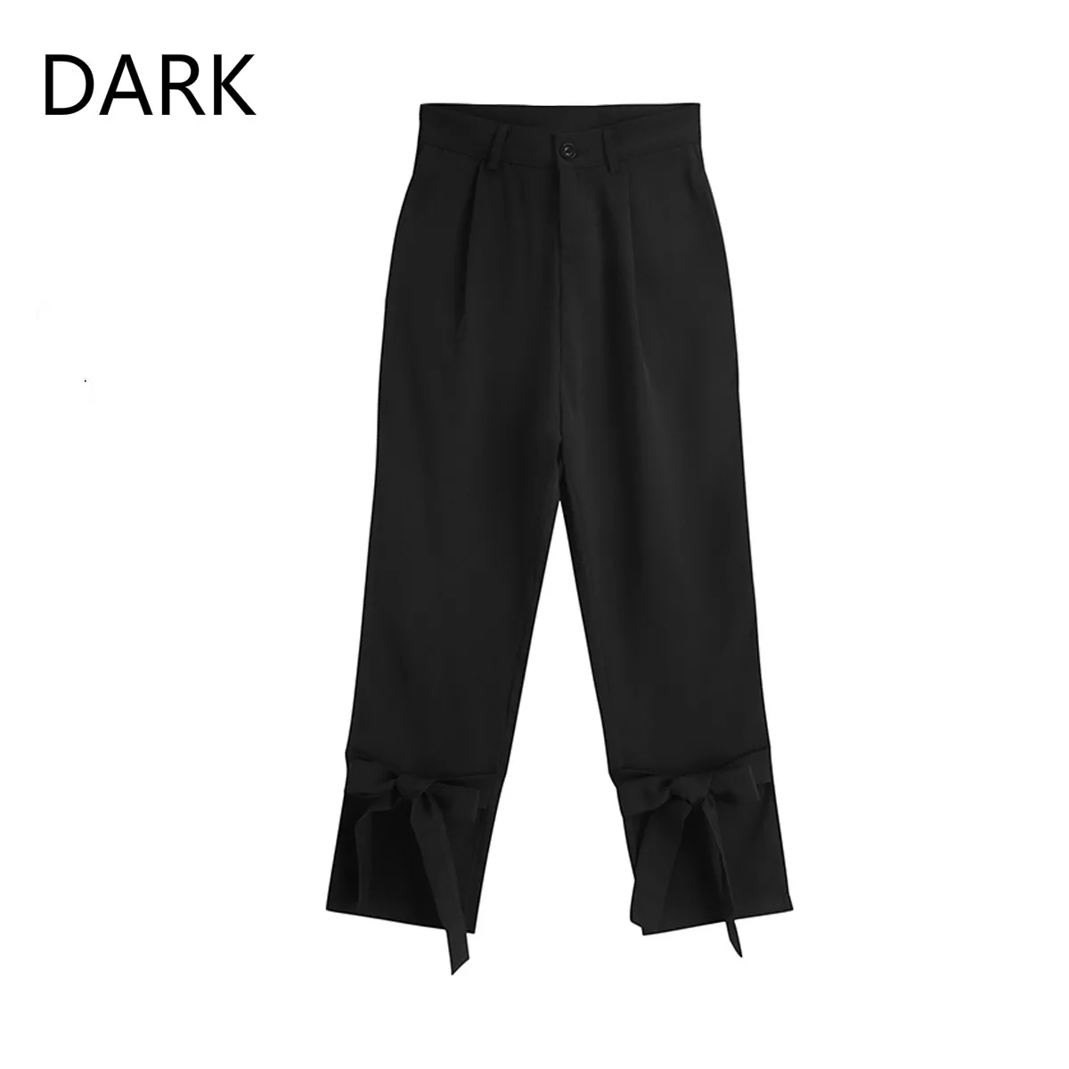 

Design sense bow tie suit pants women 2020 spring new high waist was thin and tall feet pants trousers wild