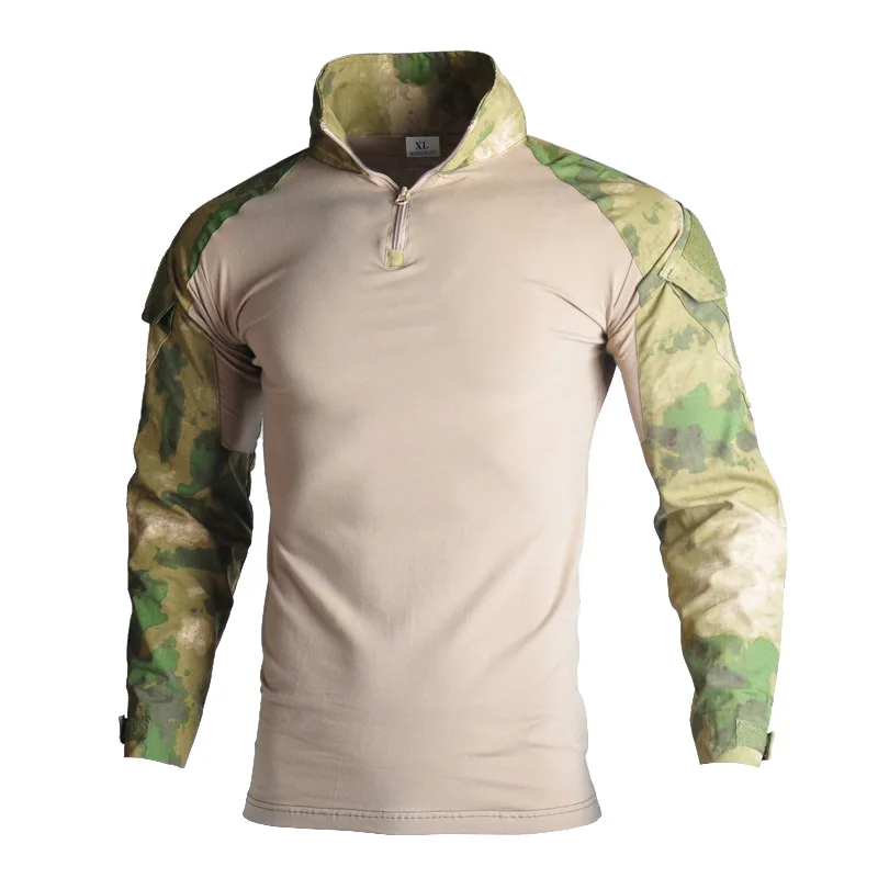 longa solider camisas do exército multicam uniforme