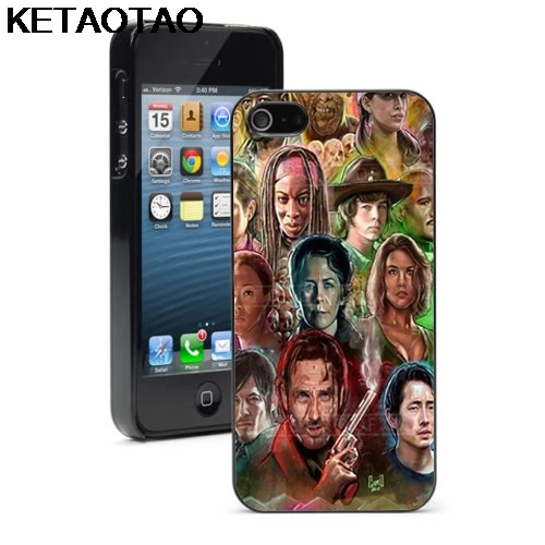 Чехол KETAOTAO The Walking Dead zombies для samsung galaxy S4 S5 S6 S7 S8 S9 S10 edge Note из мягкого ТПУ резины и силикона - Цвет: Зеленый