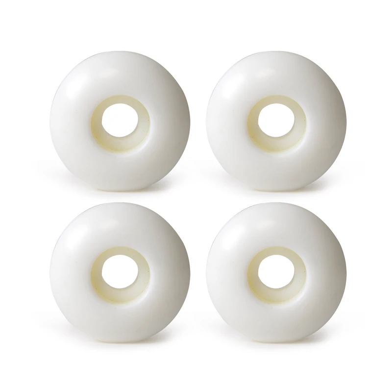 

Riding Skateboard Wheels Sliding Replacement Repair White 100A Longboard A Set Of 4 Blank 54mm Outdoor Accessory