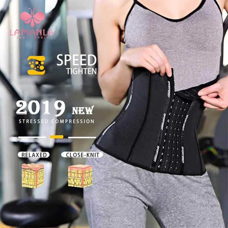 

LAMANLA 1pc Women's Waist Shapers Slimming Modeling Strap Belts Professional Postpartum Corset Shaper Goddess Fitness Underwear