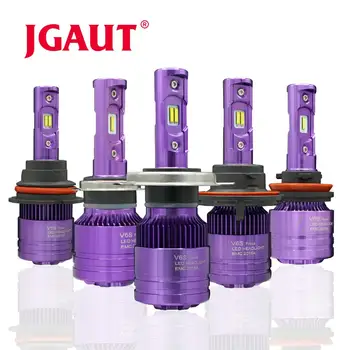 

JGAUT LED H4 H7 Car LED Headlight V6S H1 H3 H11 H13 9004 9005 HB3 9006 HB4 9007 CSP Hi/Lo Beam Auto 70W 8000LM 6000K 12V