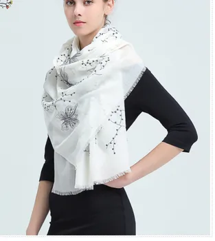 

2020 Women wool Scarf Beach Hijab Shawls and Wraps Female Foulard Echarpe Designer Bandana 67 *190cm