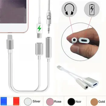 

2 In1 For iPhone7 Apple Audio Frequency Transfer Line For Apple Interface Change 3.5mm For Apple Headset Transfer Head