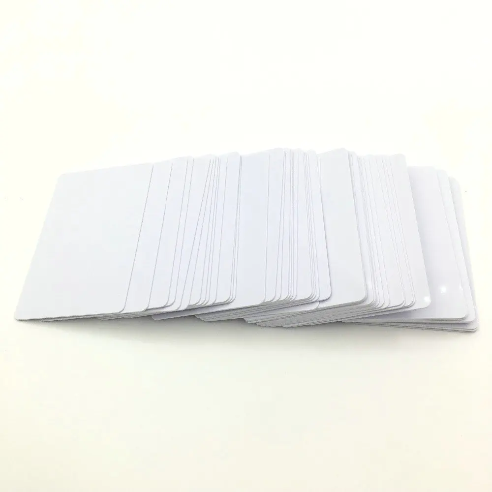 100pcs High Quality Inkjet Direct Printing Printable Plastic Glossy PVC ID Blank Card