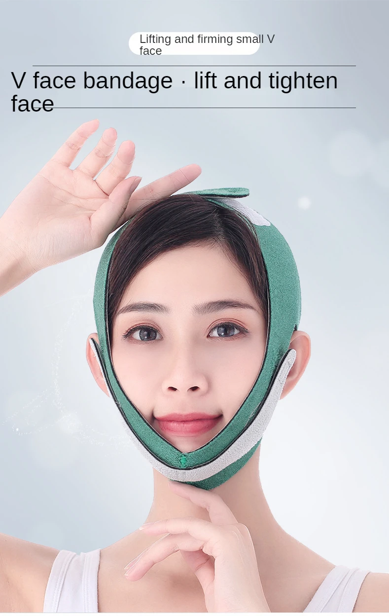 Sono Face Lift Fita Pequeno v Rosto Bandagem Queixo Duplo Levantahomemto Máscara Vlinha Massageador Rosto Escultura Produtos de Emagrecimento 1 High Quality Beleza e saúde