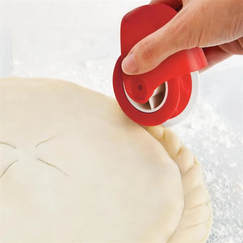 Pizza Pastry Lattice Roller Cutter Pastry Pie Decor Cutter Plastic Wheel For Pizza Pie Crust Baking Kitchen Tools baking tool baking accessories