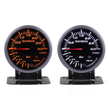 

Accessories Turbo Boost Gauge 2.5 inch Car Auto Double LED Display W/ Warning Peak 12V