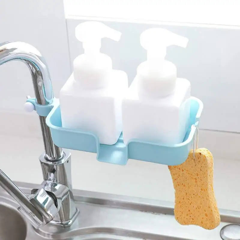 

Storage Rack Free Of Punching To Keep Clean Sanitary Soap Drain Storage Dishwashing Sponge Drain Pipe Sink Rag