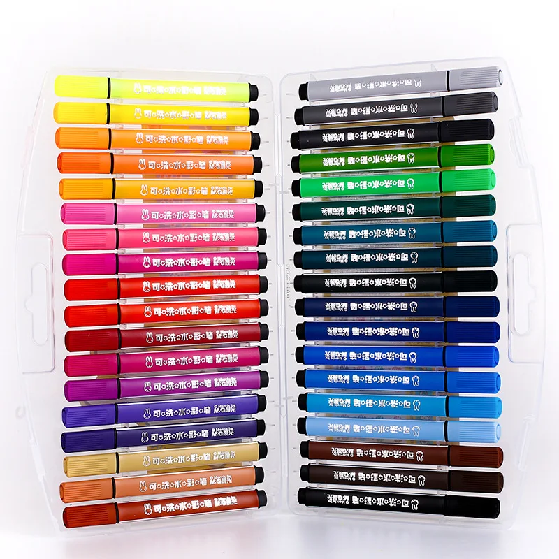 

M&G Stationery 36 Color Watercolor Pen Washable Large-Volume Triangle Pole TCP90198