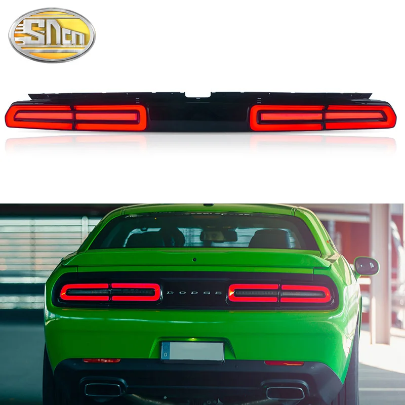 

Rear Running Lamp + Brake Light + Reverse + Dynamic Turn Signal Car LED Tail Light Taillight For Dodge Challenger 2008 - 2014